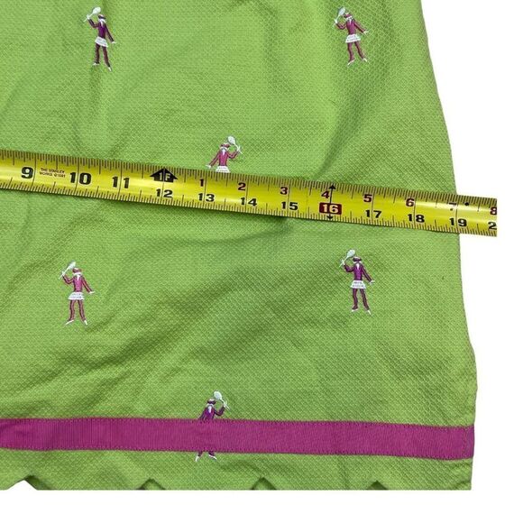 Lilly Pulitzer Skort Women 6 Green Mini Back Zipper Embroidered Tennis Sports - Picture 6 of 10